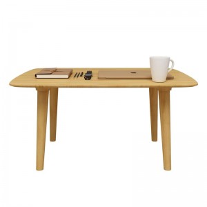 Bambusowy stół końcowy 31 -calowy stół do herbaty do kawy do salonu meble domowe