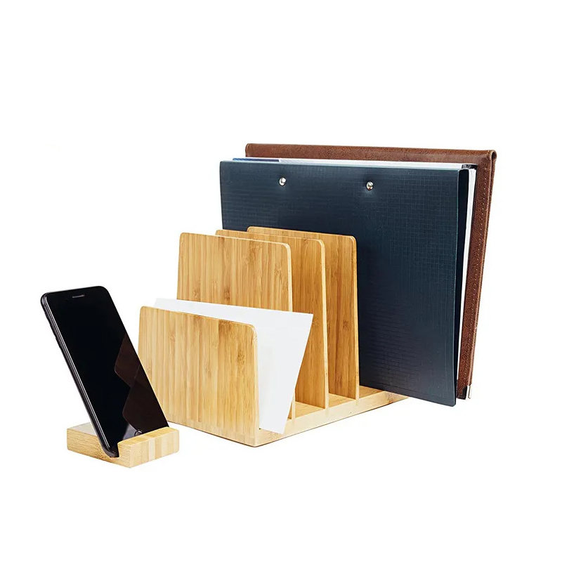 Bambusowy plik z drewna&folder