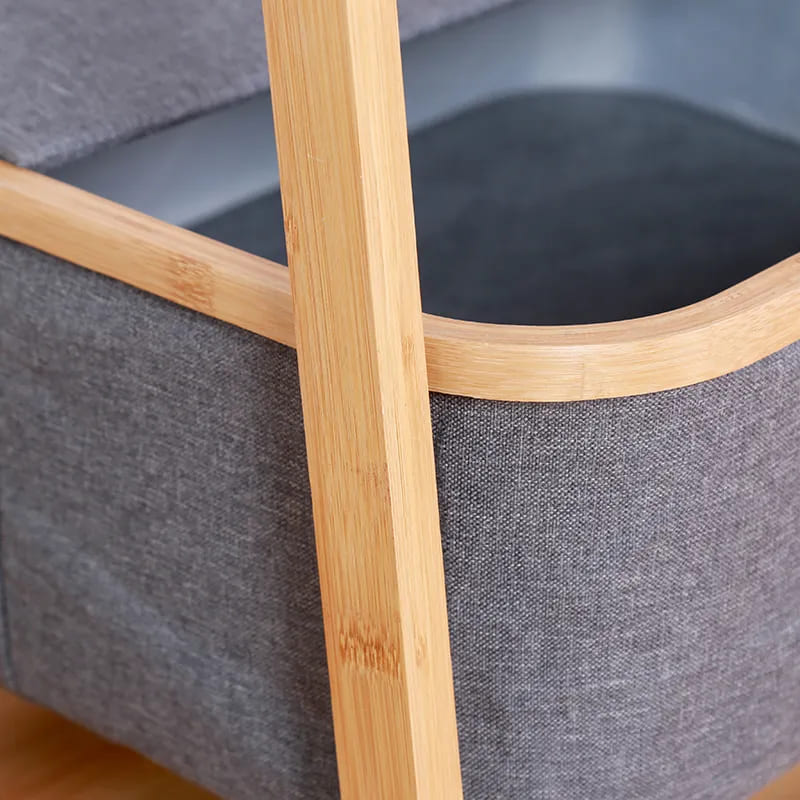 Nowy projekt bambusowy szelf meble meble pralni Suszanie stojakna schowek z przechowywaniem