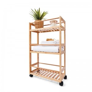 Trzy warstwowe toczące się wielofunkcyjny pojazd przenośny samochód bambusowy