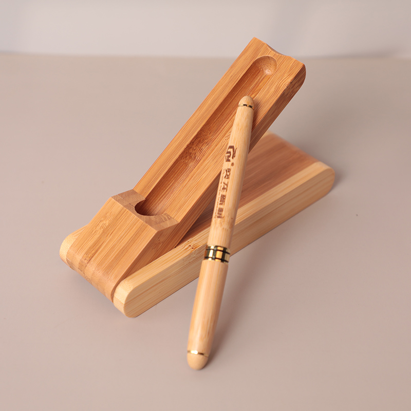 Bambusowy zestaw długopis